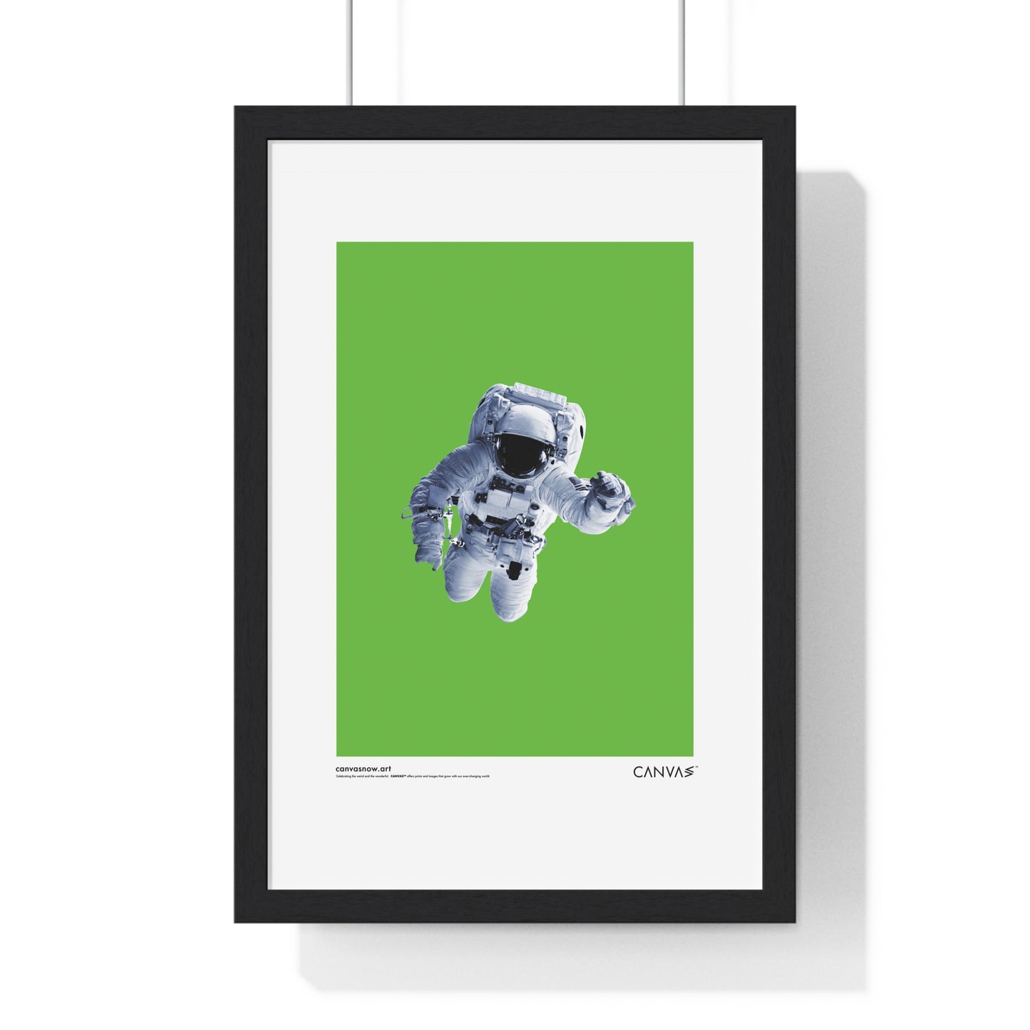 CANVAS™ SPACEMAN-GREENSCREEN Portrait Framed Poster