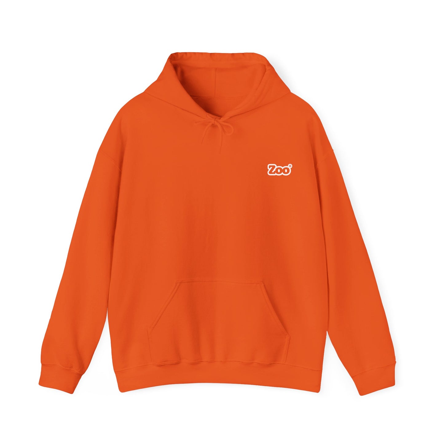 Zoo® White Logo on Orange - Unisex Heavy Blend™ Hoodie