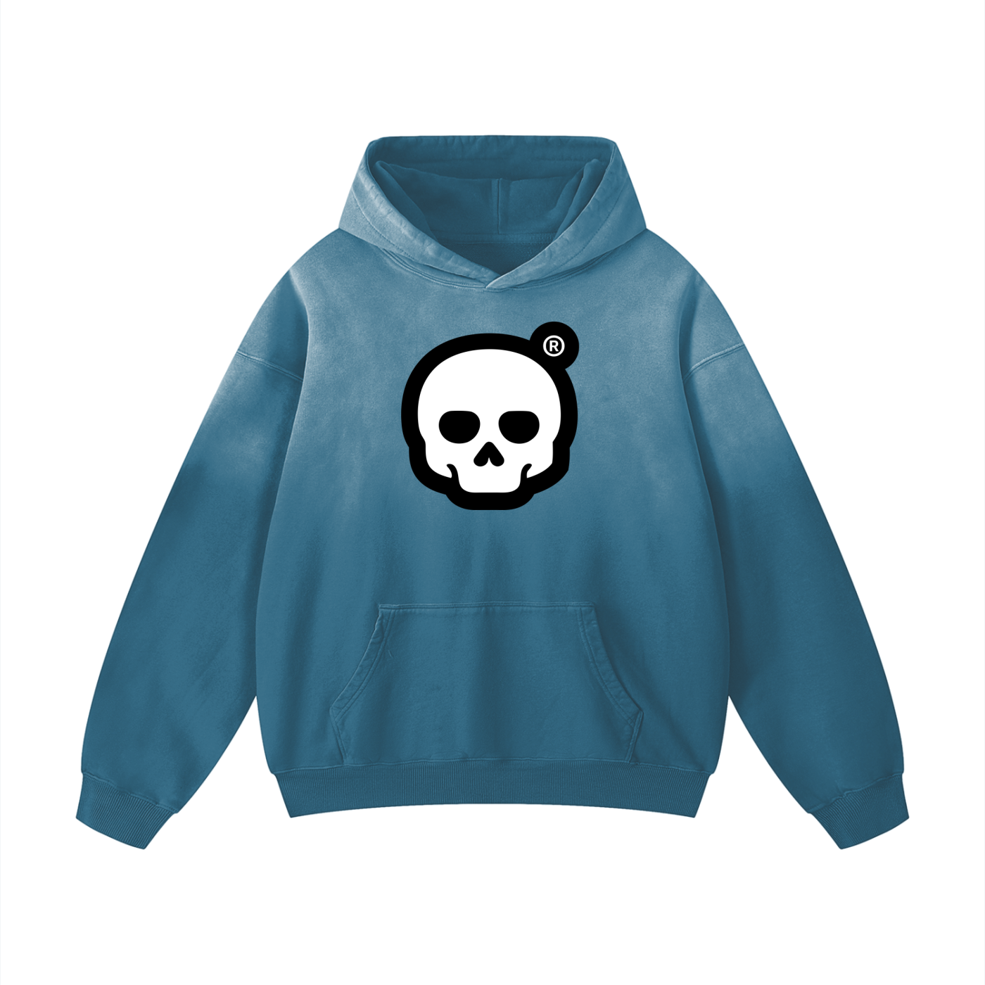 TOXIC® SKULL® Heavyweight Sunfade Oversized Hoodie