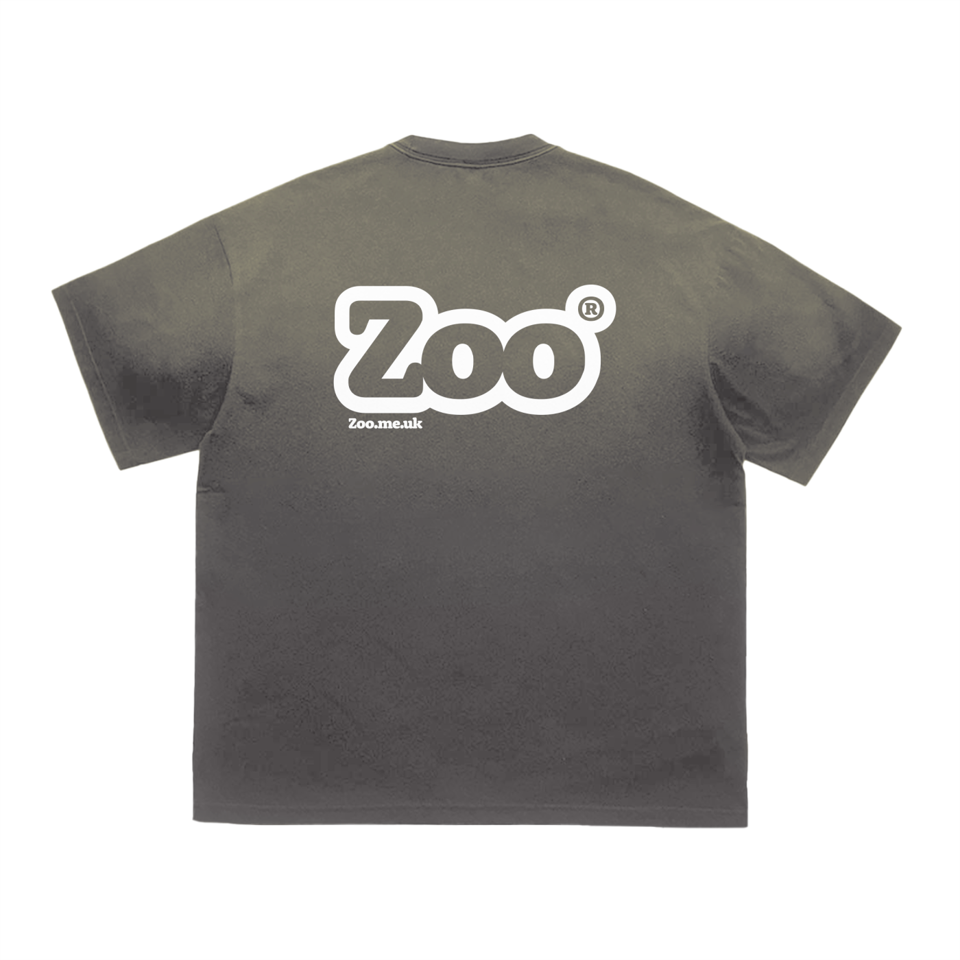 Zoo® Vintage Washed Tiger Stripes Dyed Gradient T-Shirt - 250 GSM