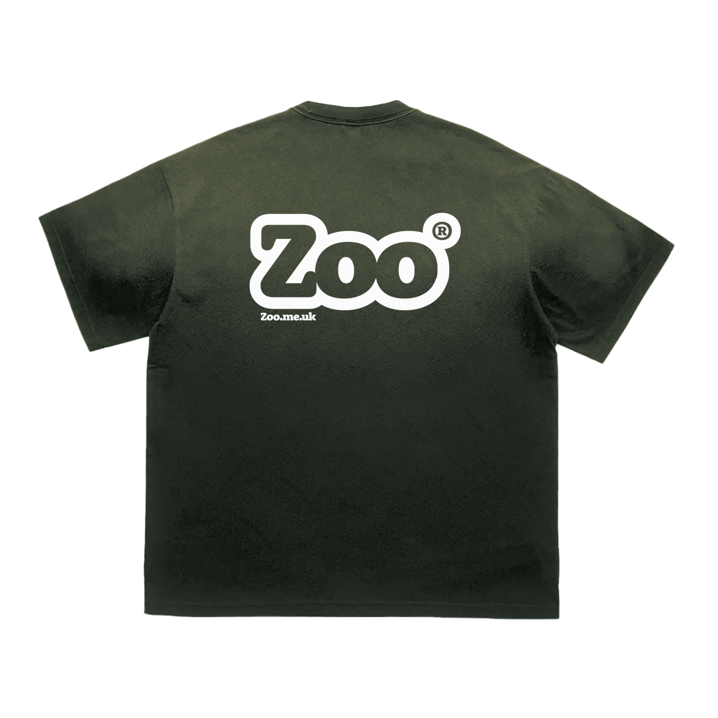 Zoo® Vintage Washed Tiger Stripes Dyed Gradient T-Shirt - 250 GSM