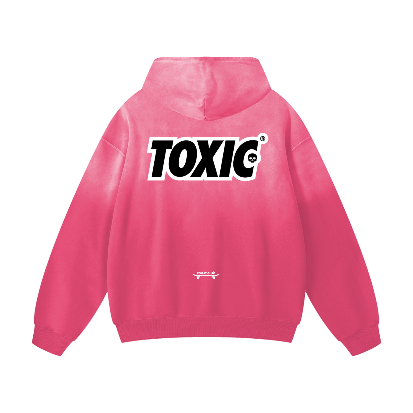 TOXIC® SKULL® Heavyweight Sunfade Oversized Hoodie