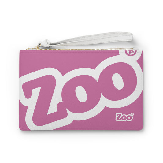 Zoo® Light Pink with White Clutch Bag