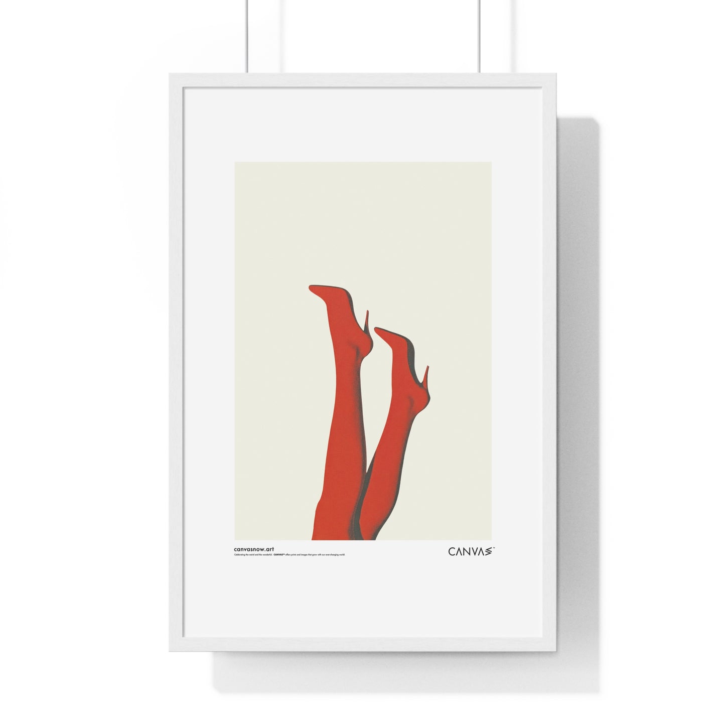 CANVAS™ RED-HOT-LEGS Portrait Framed Poster