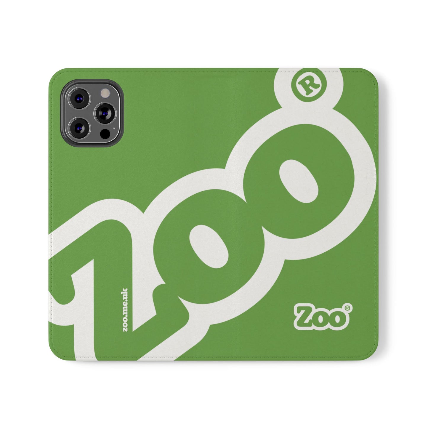 Zoo® Light Green Flip Case - Phone Wallet with Card Holder