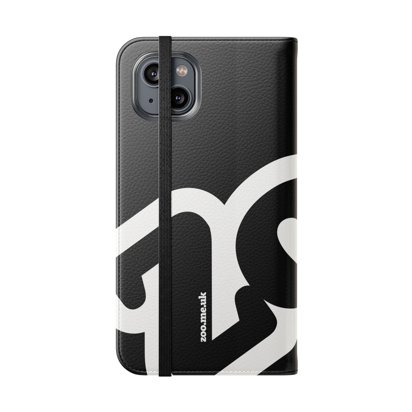 Zoo® Black Flip Case - Phone Wallet with Card Holder