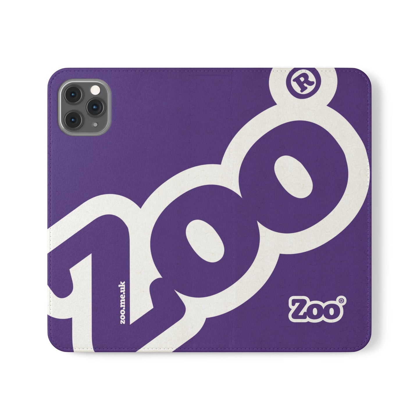 Zoo® Purple Flip Case - Phone Wallet with Card Holder