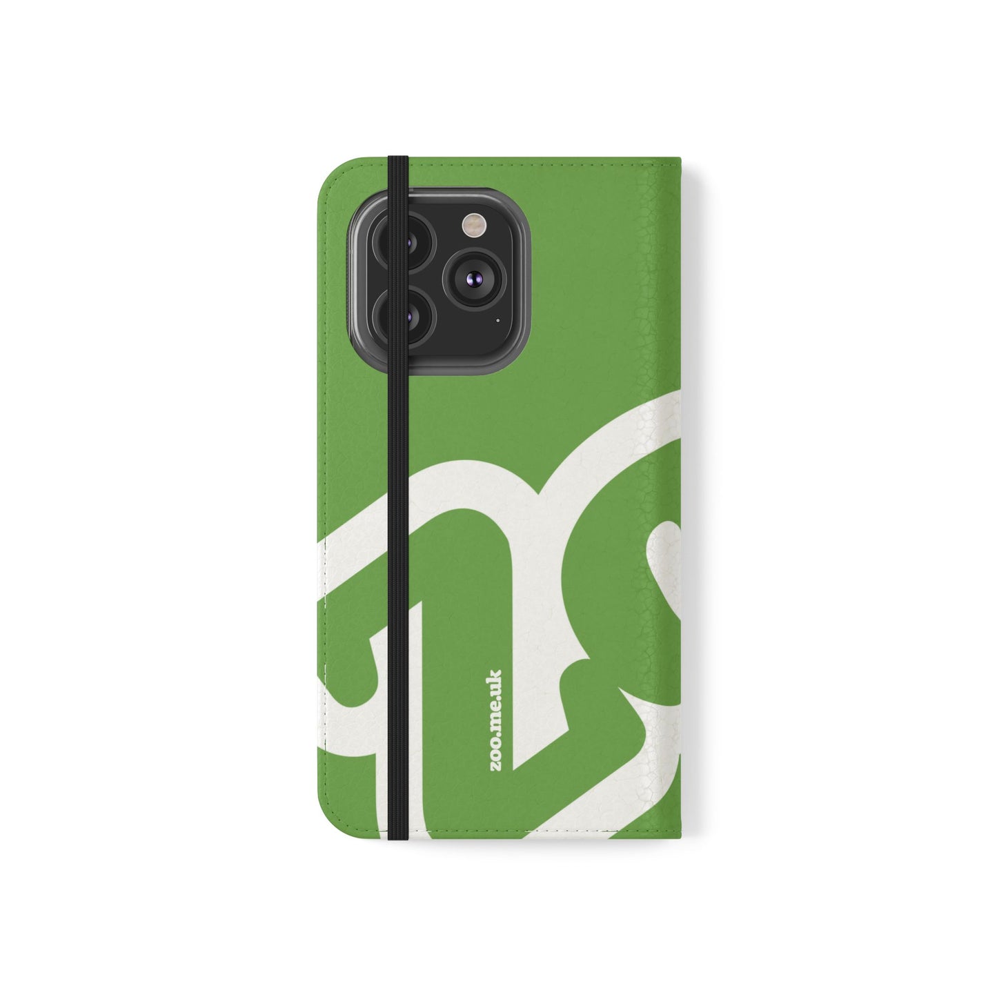 Zoo® Light Green Flip Case - Phone Wallet with Card Holder