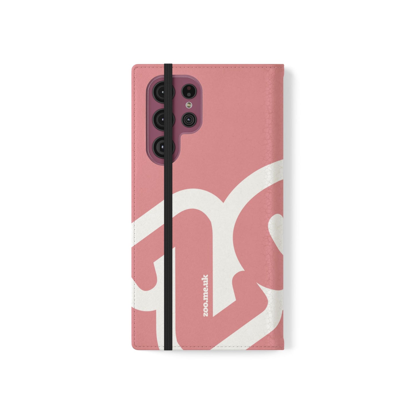 Zoo® Rose Pink Flip Case - Phone Wallet with Card Holder