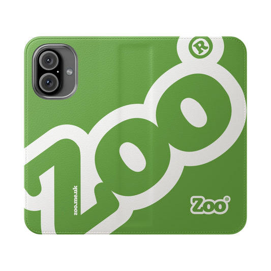 Zoo® Light Green Flip Case - Phone Wallet with Card Holder