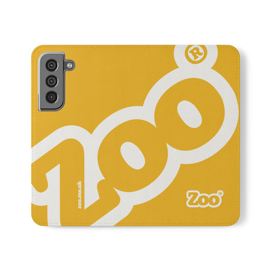 Zoo® Yellow Flip Case - Phone Wallet with Card Holder