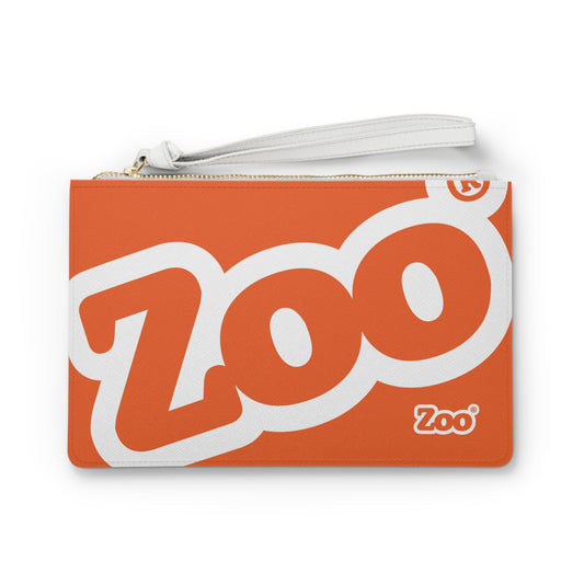 Zoo® Light Orange with White Clutch Bag