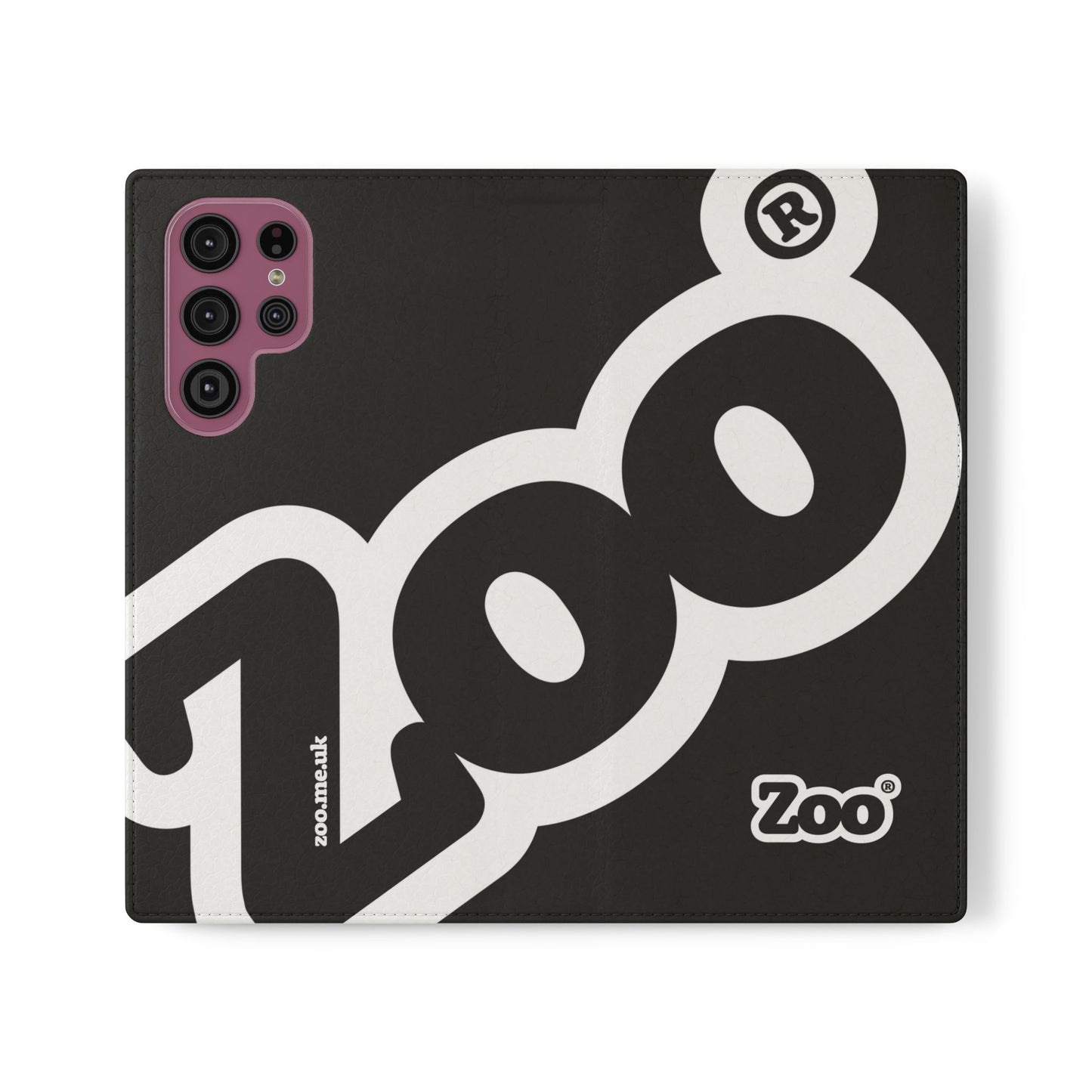 Zoo® Black Flip Case - Phone Wallet with Card Holder