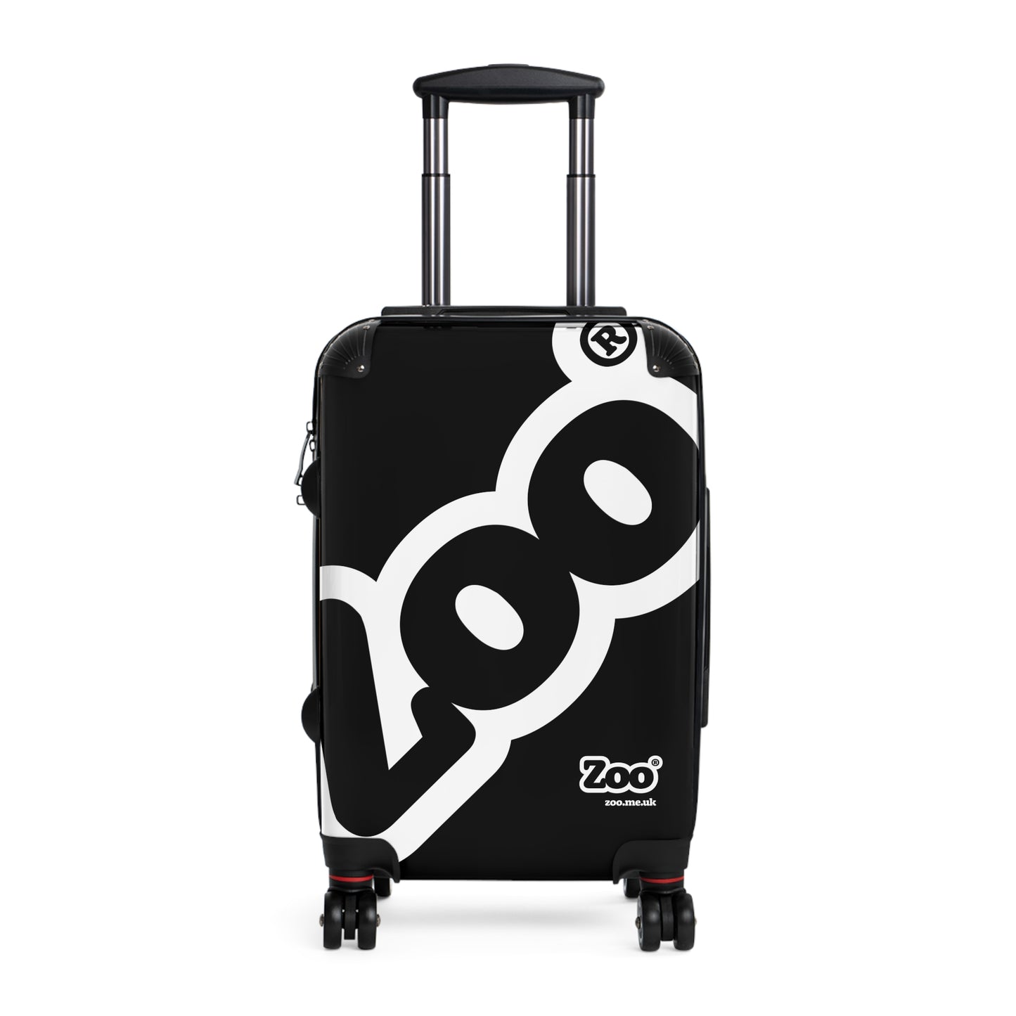 Zoo® White on Black - Black Suitcase