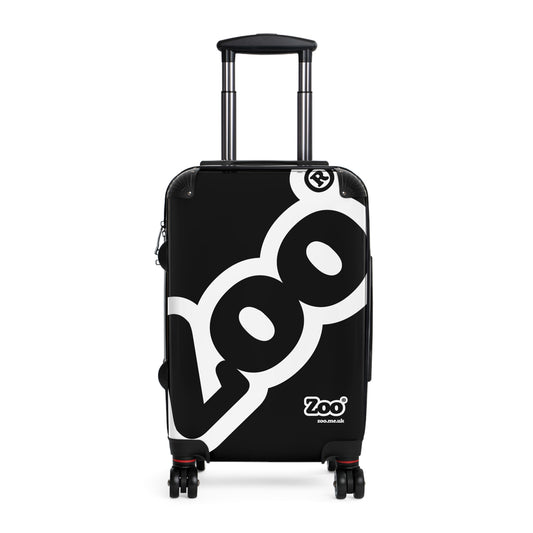 Zoo® White on Black - Black Suitcase