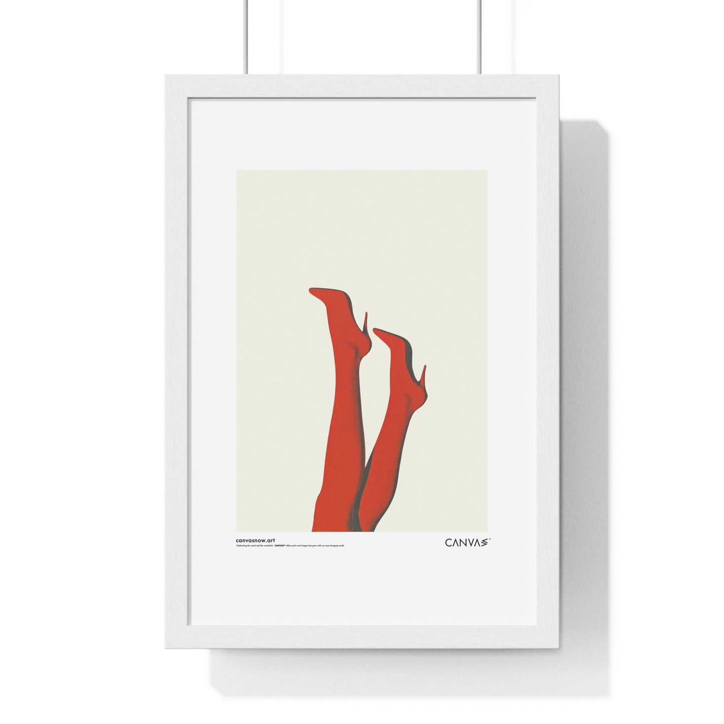 CANVAS™ RED-HOT-LEGS Portrait Framed Poster