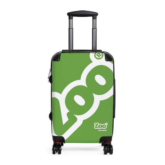 Zoo® White on Green - Black Suitcase