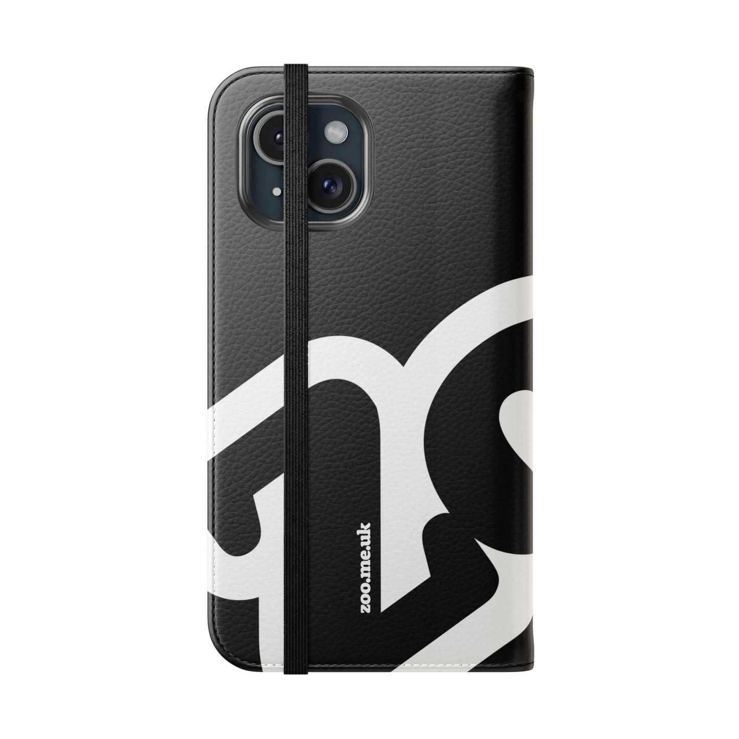 Zoo® Black Flip Case - Phone Wallet with Card Holder