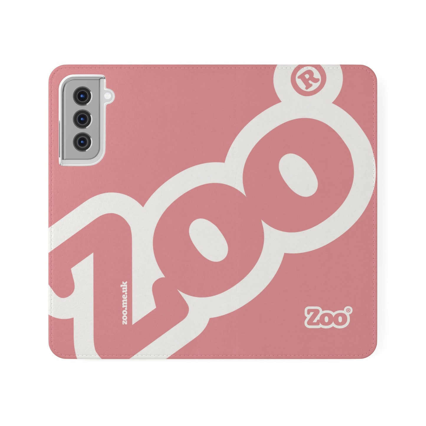 Zoo® Rose Pink Flip Case - Phone Wallet with Card Holder