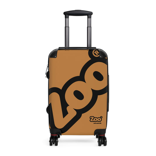 Zoo® Black on Light brown - Black Suitcase