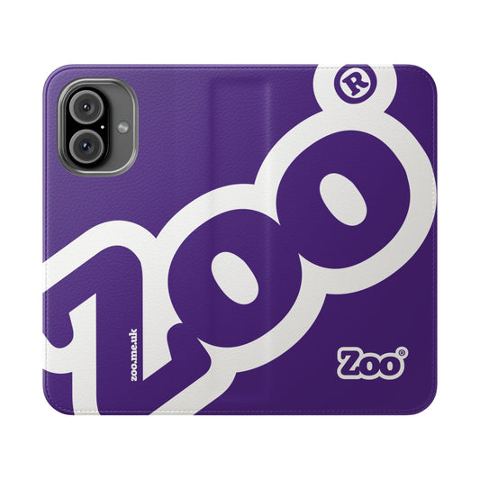 Zoo® Purple Flip Case - Phone Wallet with Card Holder