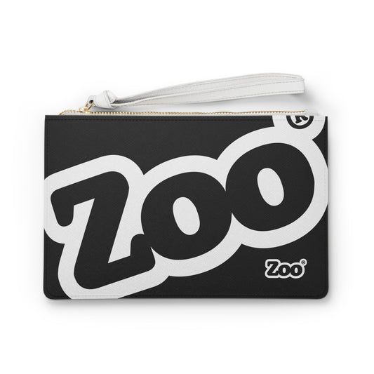 Zoo® White on Black Clutch Bag