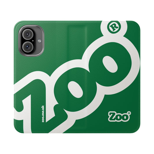 Zoo® Dark Green Flip Case - Phone Wallet with Card Holder