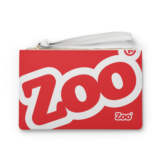 Zoo® Red with White Clutch Bag