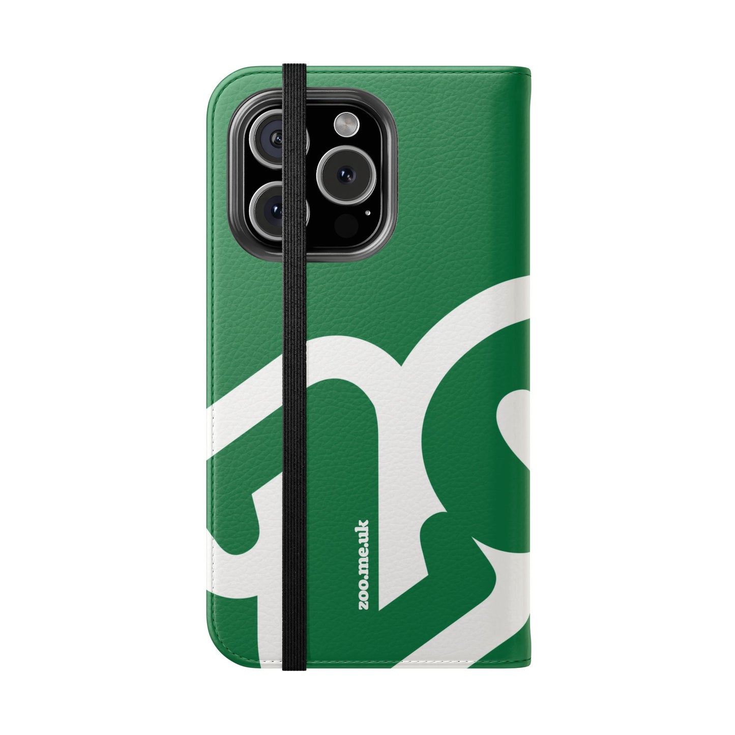 Zoo® Dark Green Flip Case - Phone Wallet with Card Holder