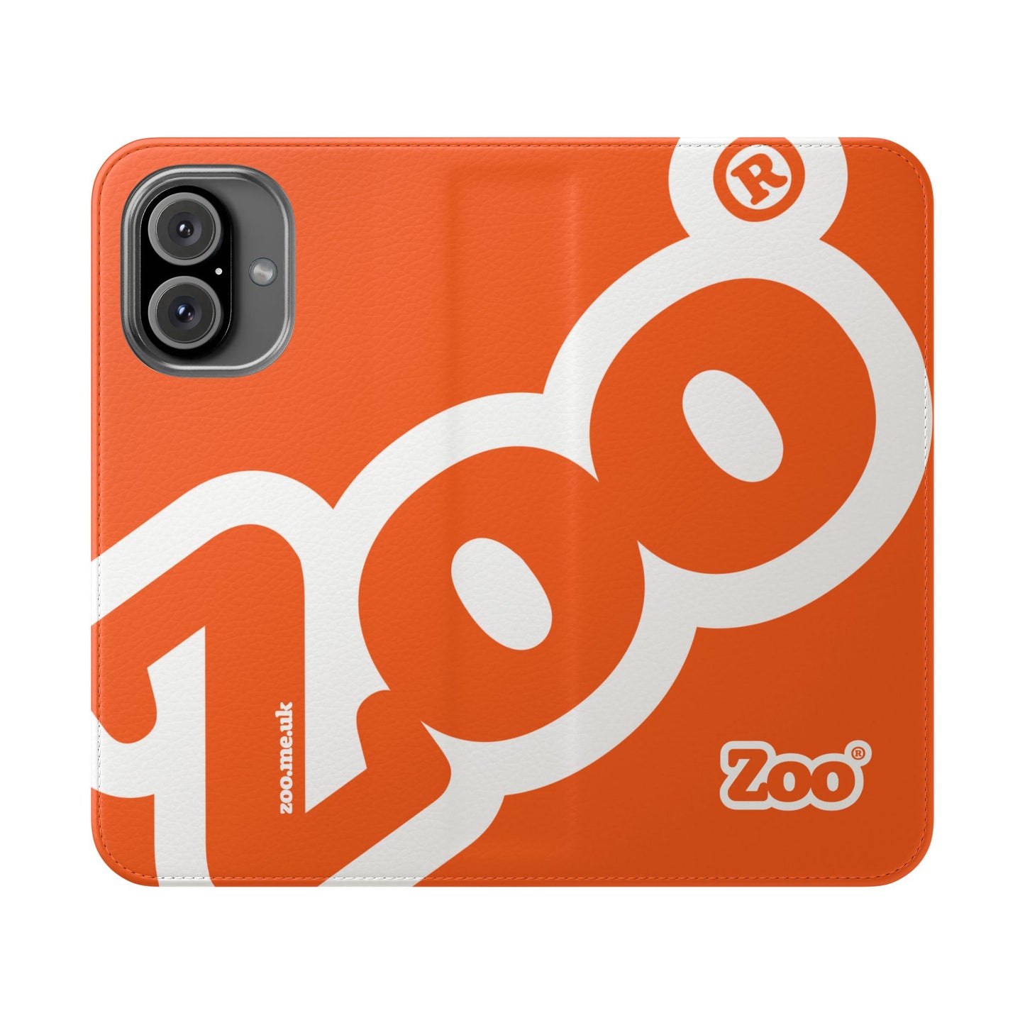 Zoo® Orange Flip Case - Phone Wallet with Card Holder