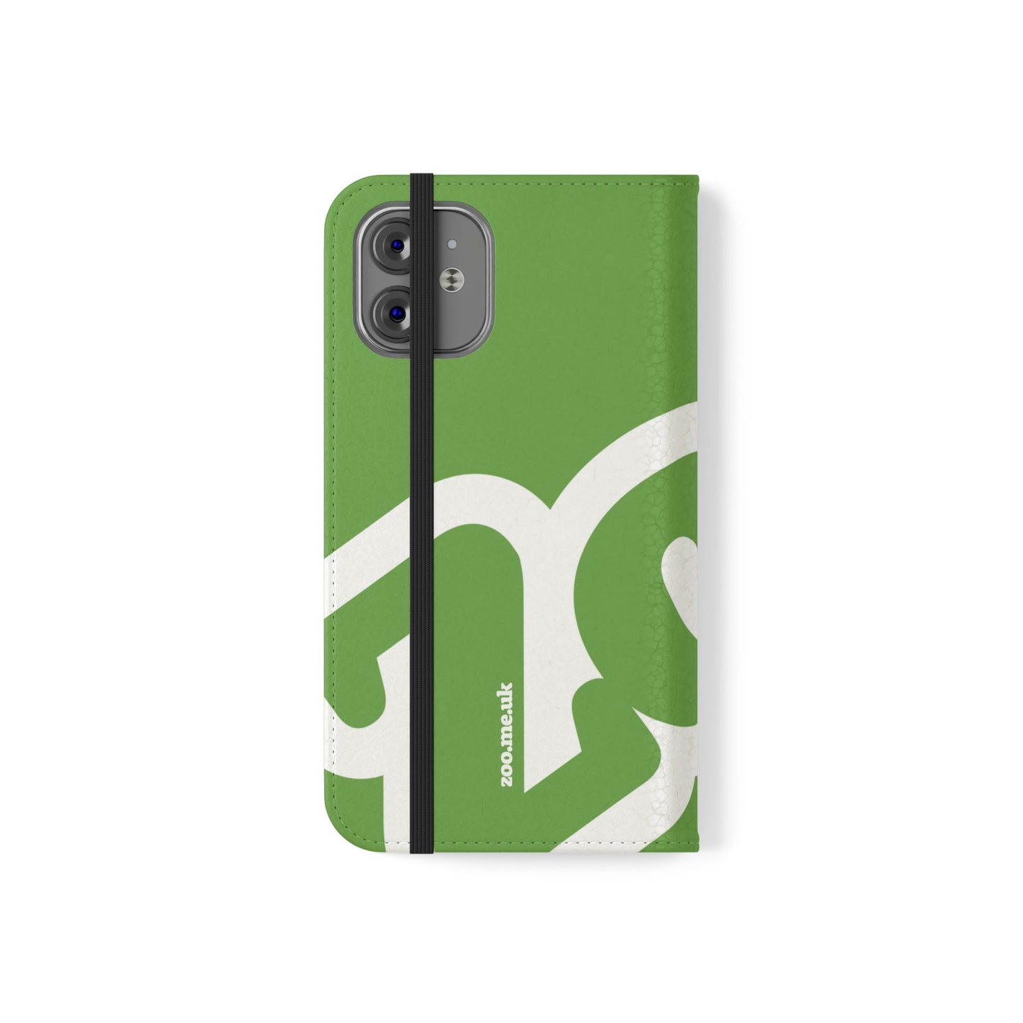 Zoo® Light Green Flip Case - Phone Wallet with Card Holder