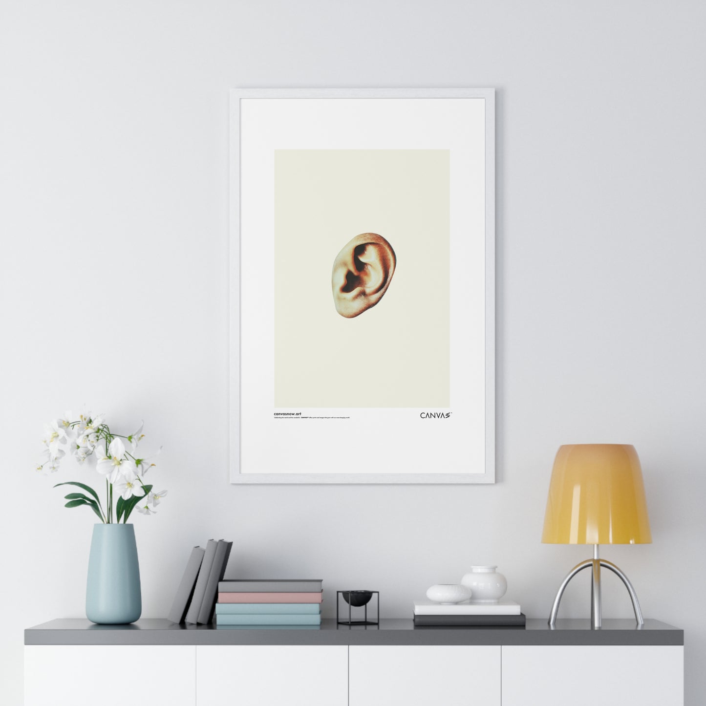 CANVAS™ MISSING-EAR Portrait Framed Poster