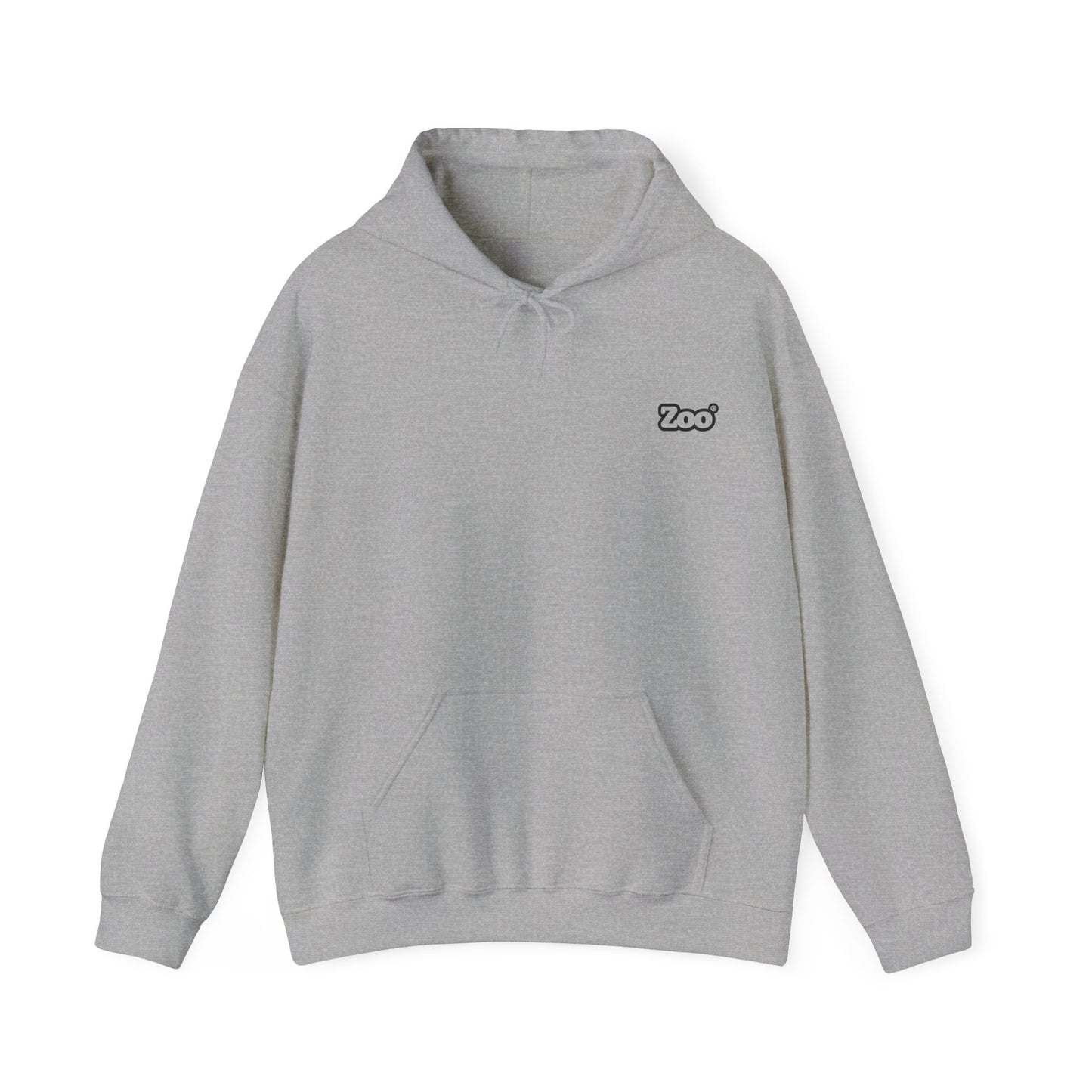 Zoo®  Black Logo on Grey - Unisex Heavy Blend™ Hoodie