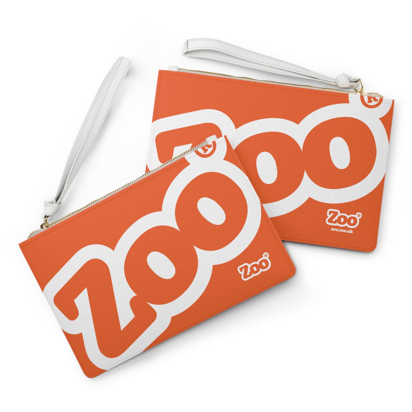 Zoo® Light Orange with White Clutch Bag