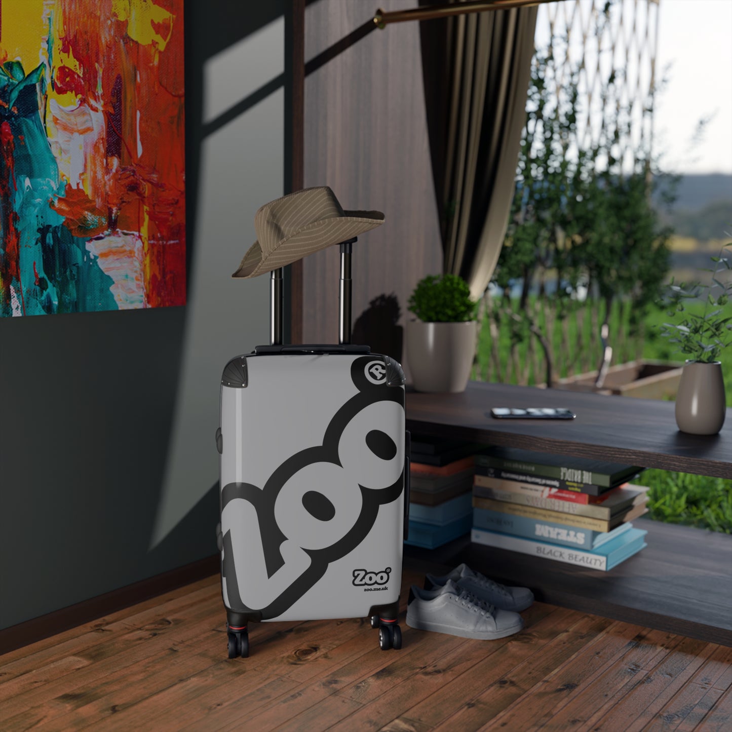 Zoo® Black on Grey - Black Suitcase
